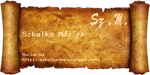 Szkalka Márk névjegykártya